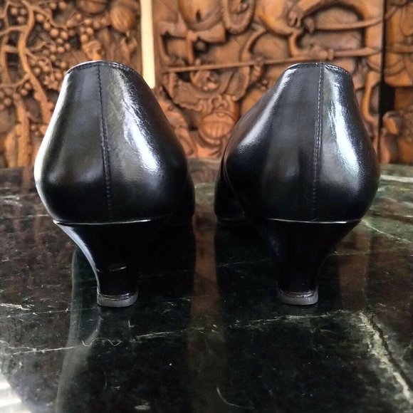 Chanel Classic Patent Leather Cap Toe Heels Pumps 36/ 6 - Picture 7 of 12